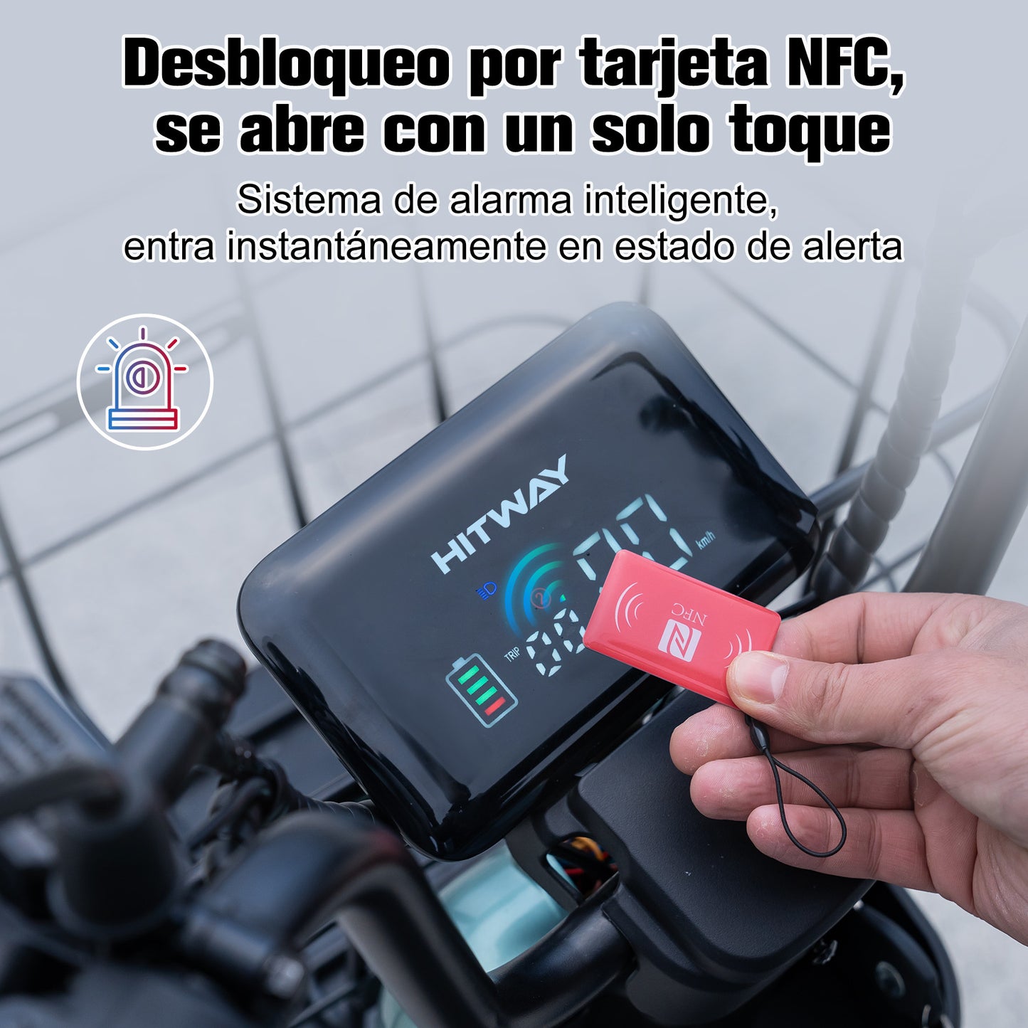 Motocicletas Eléctricas con Desbloqueo Inteligente de Tarjetas NFC