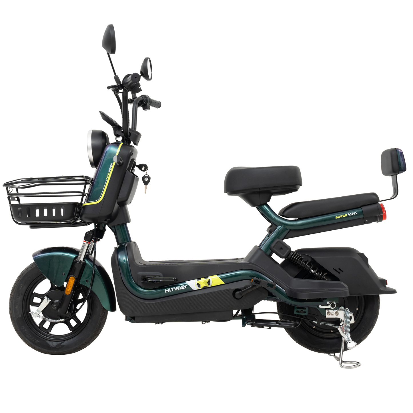 Motocicleta Eléctrica HITWAY, Tarjeta NFC Desbloquea Motocicleta Eléctrica, Vista Frontal