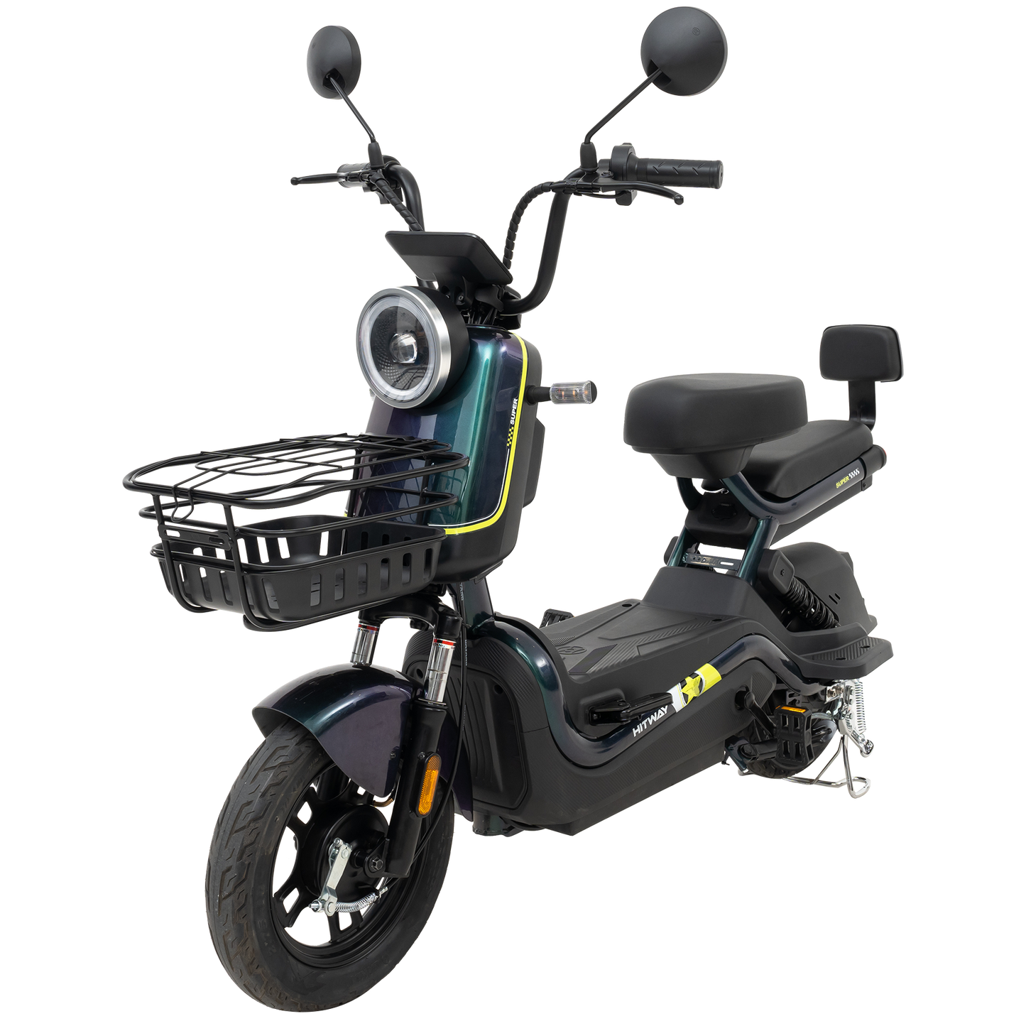 Motocicleta Eléctrica HITWAY, Tarjeta NFC Desbloquea Motocicleta Eléctrica, Vista Lateral