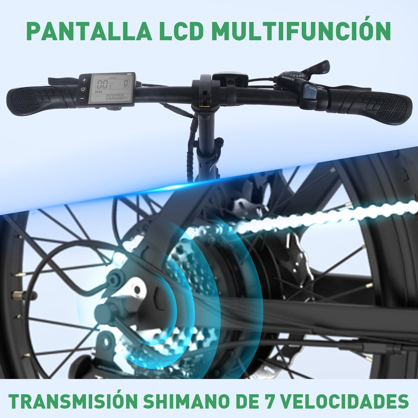 Las Bicicletas Eléctricas Están Equipadas con Pantallas Inteligentes y un Sistema de Cambio de Velocidad de 7 Velocidades