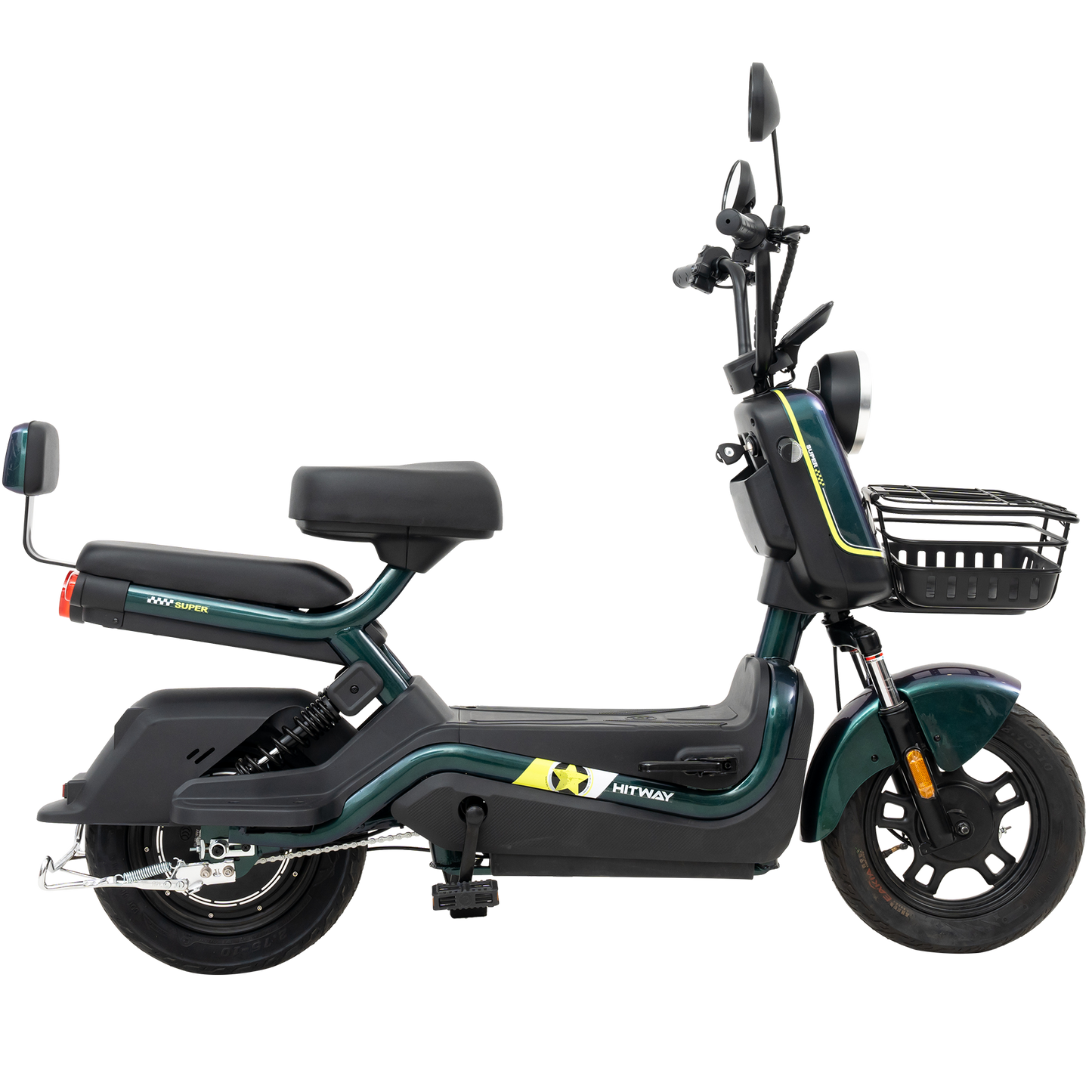 Motocicleta Eléctrica HITWAY, Tarjeta NFC Desbloquea Motocicleta Eléctrica, Vista Frontal