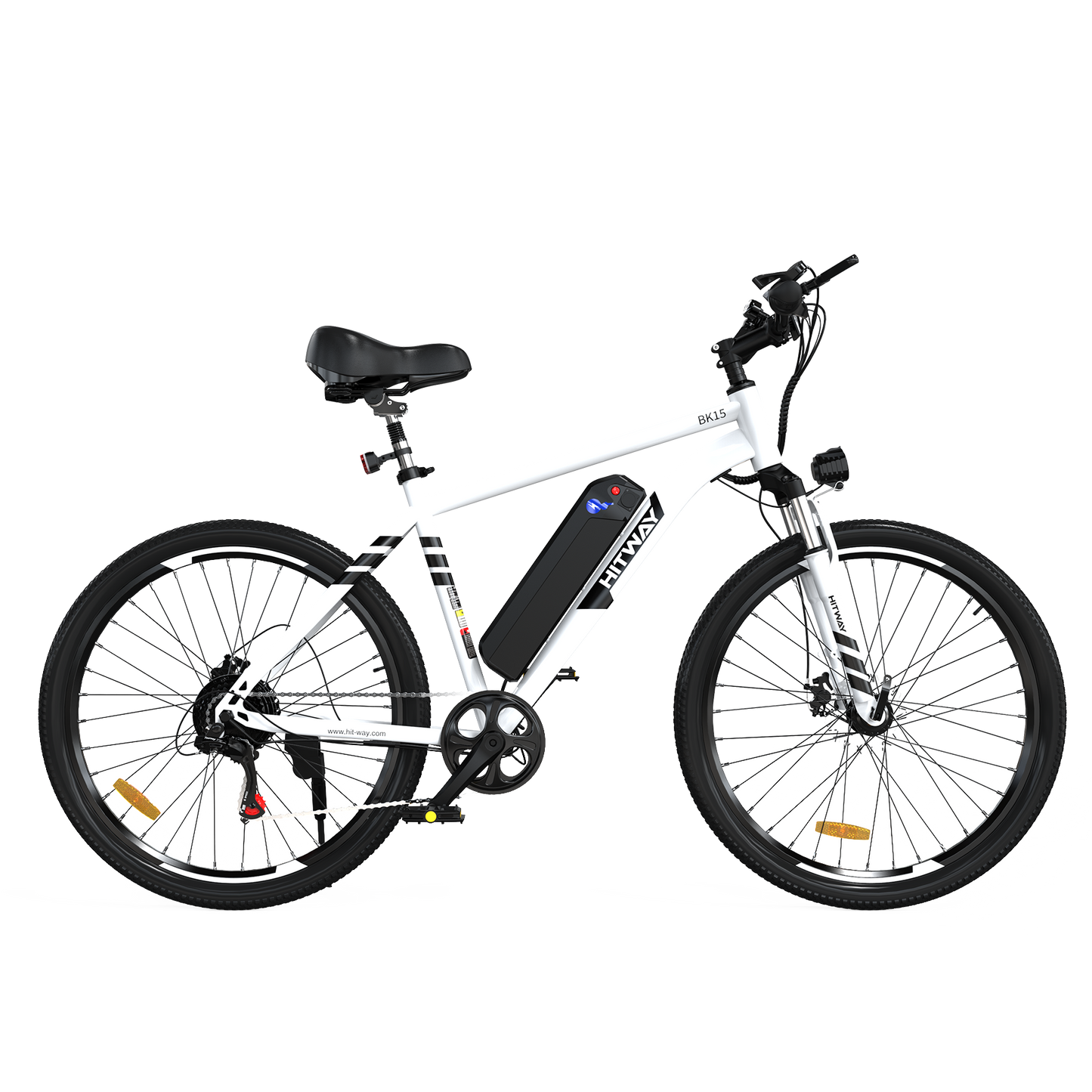 Bicicleta Eléctrica HITWAY, Bicicleta Eléctrica de Montaña, Vista Frontal