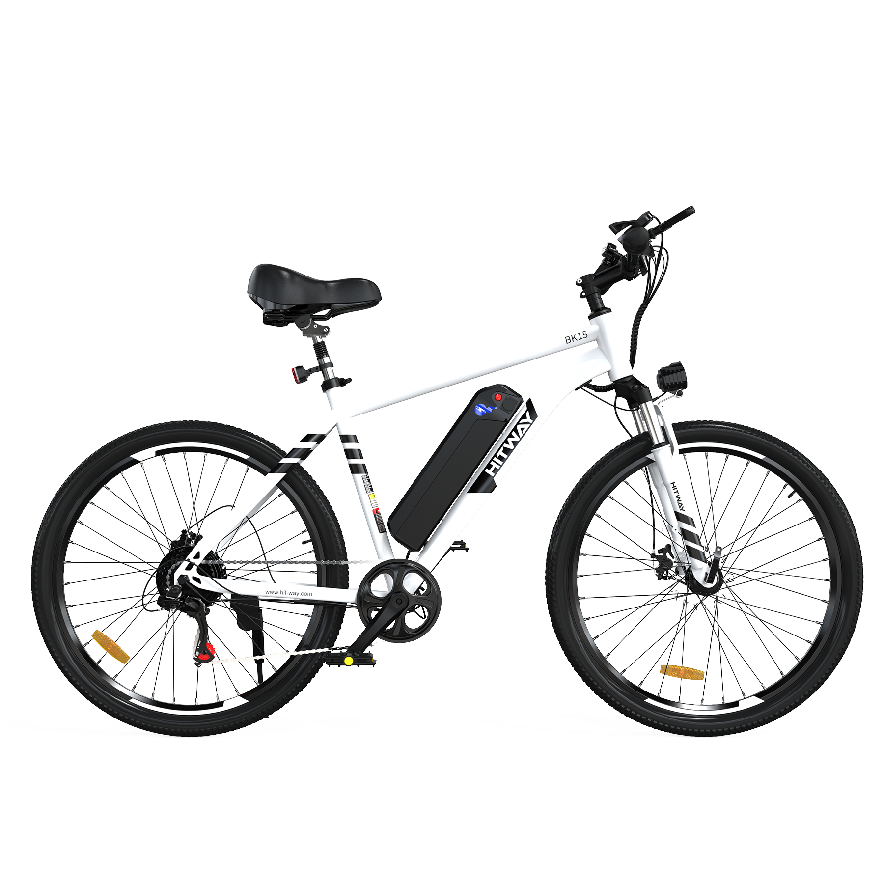 Bicicleta Eléctrica HITWAY, Bicicleta Eléctrica de Montaña, Vista Frontal