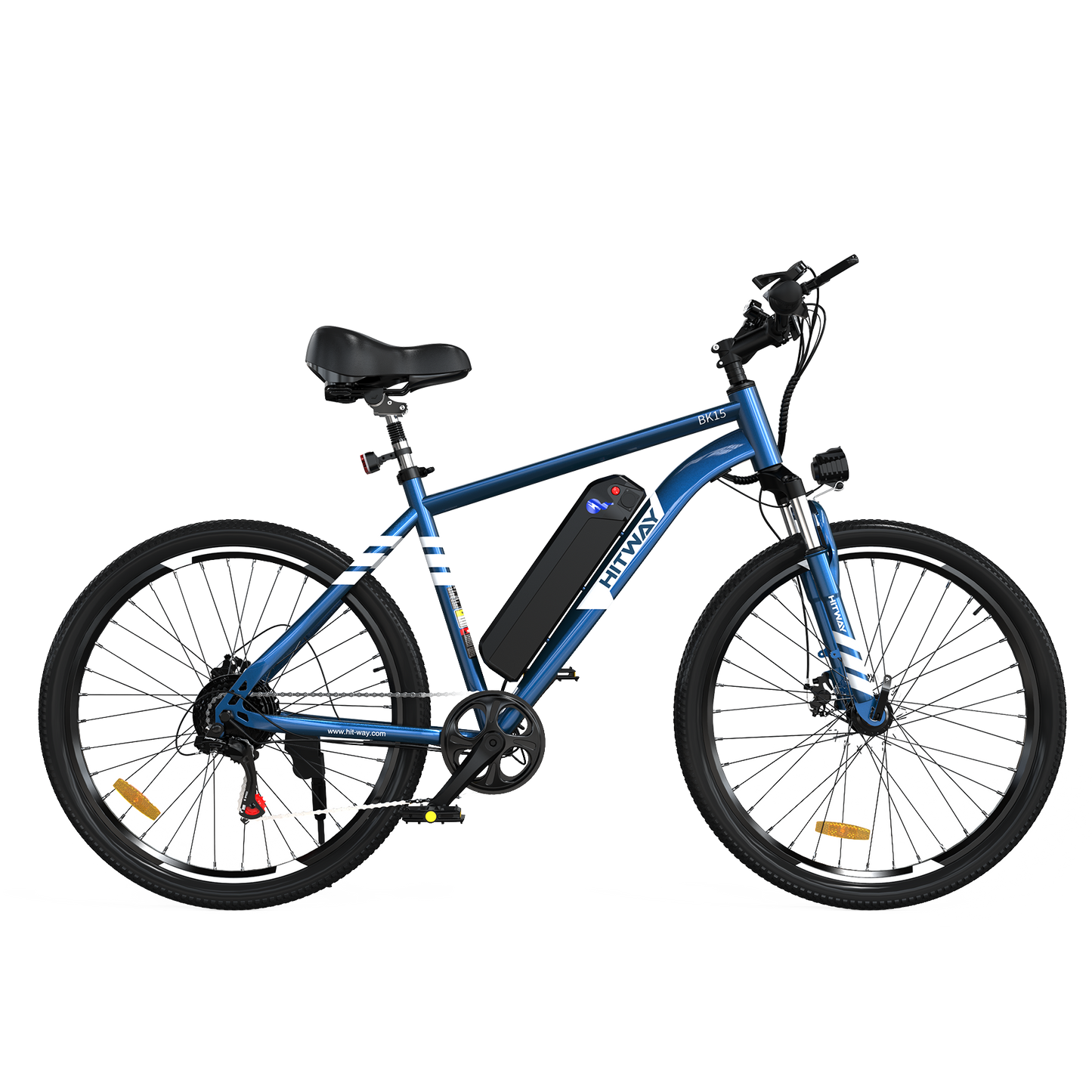 Bicicleta Eléctrica HITWAY, Bicicleta Eléctrica de Montaña, Vista Frontal