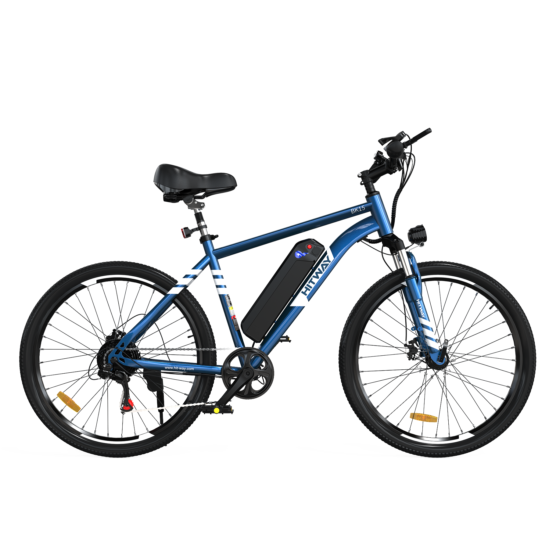 Bicicleta Eléctrica HITWAY, Bicicleta Eléctrica de Montaña, Vista Frontal