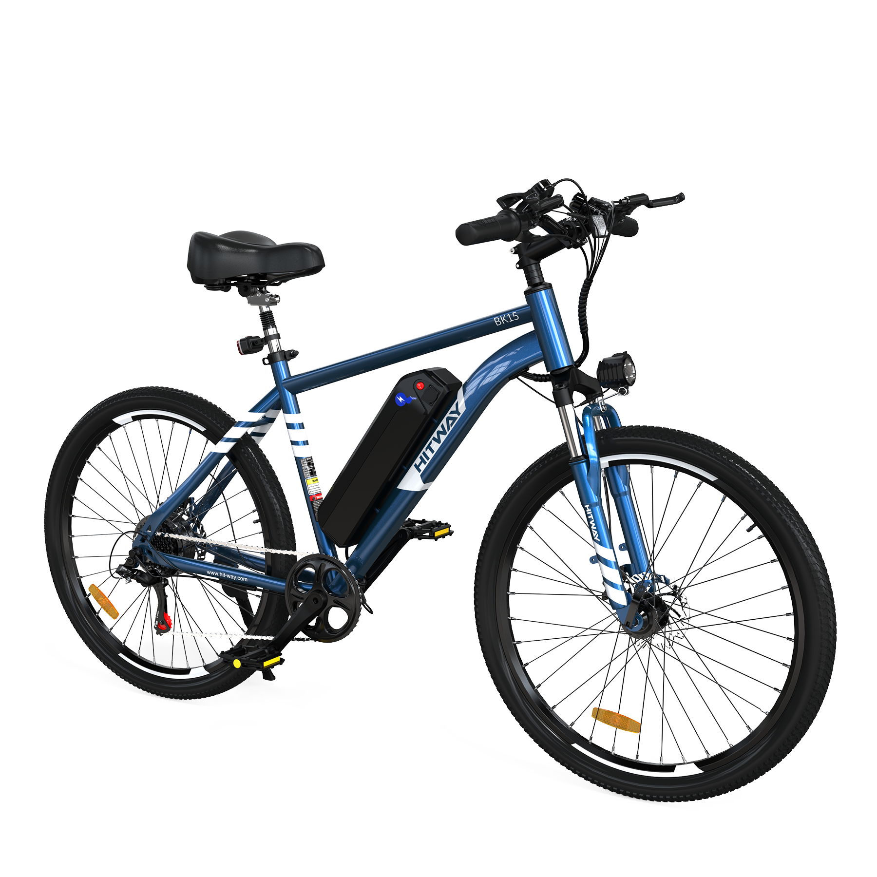 Bicicleta Eléctrica HITWAY, Bicicleta Eléctrica de Montaña, Vista Lateral