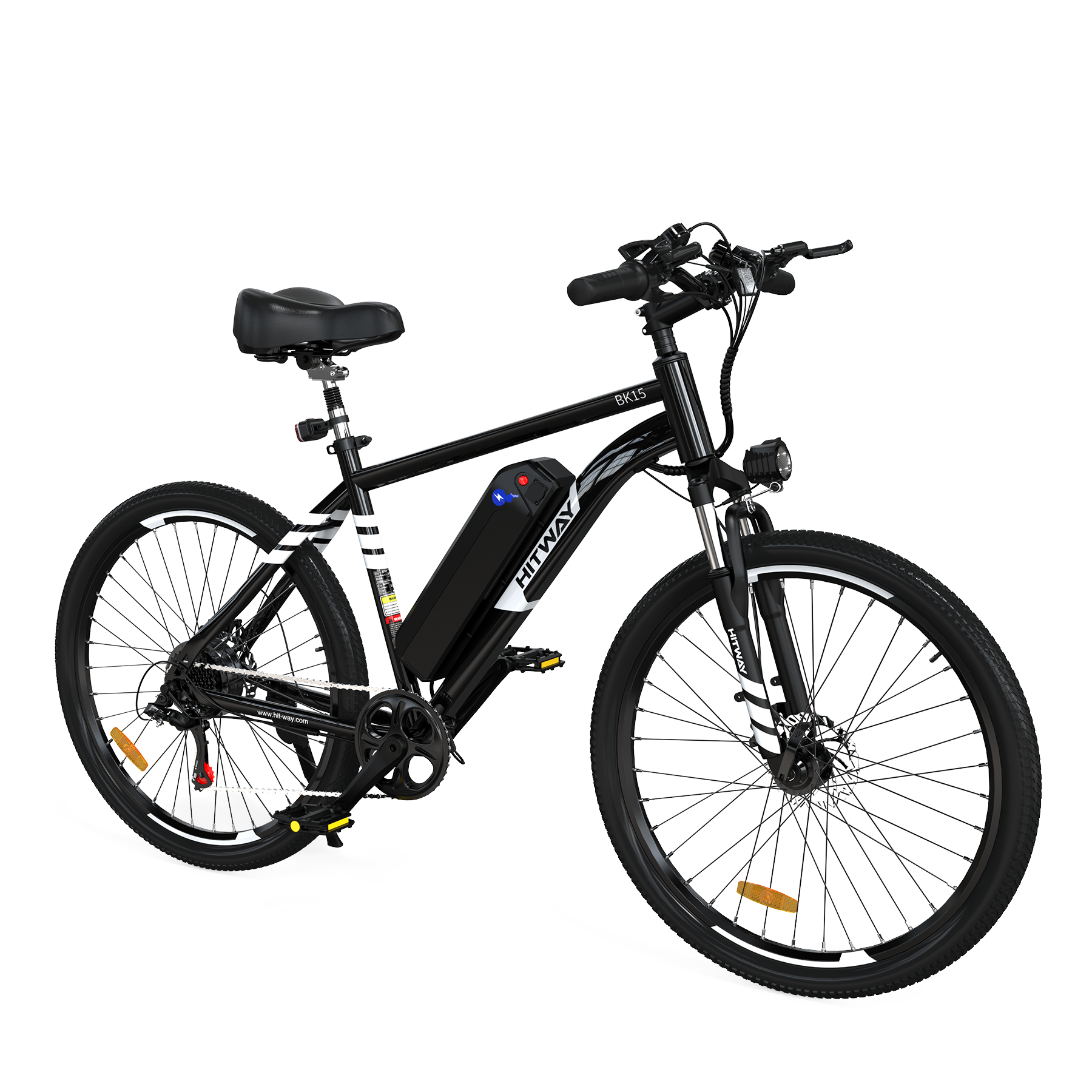 Bicicleta Eléctrica HITWAY, Bicicleta Eléctrica de Montaña, Vista Lateral