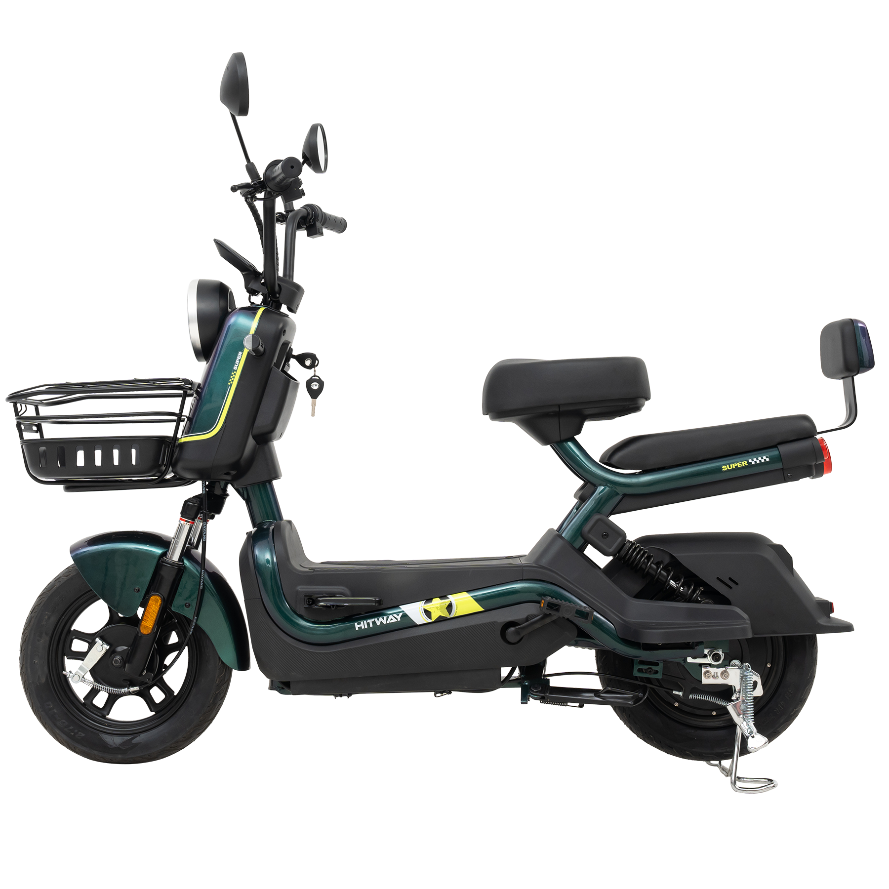 Motocicleta Eléctrica HITWAY, Tarjeta NFC Desbloquea Motocicleta Eléctrica, Vista Frontal