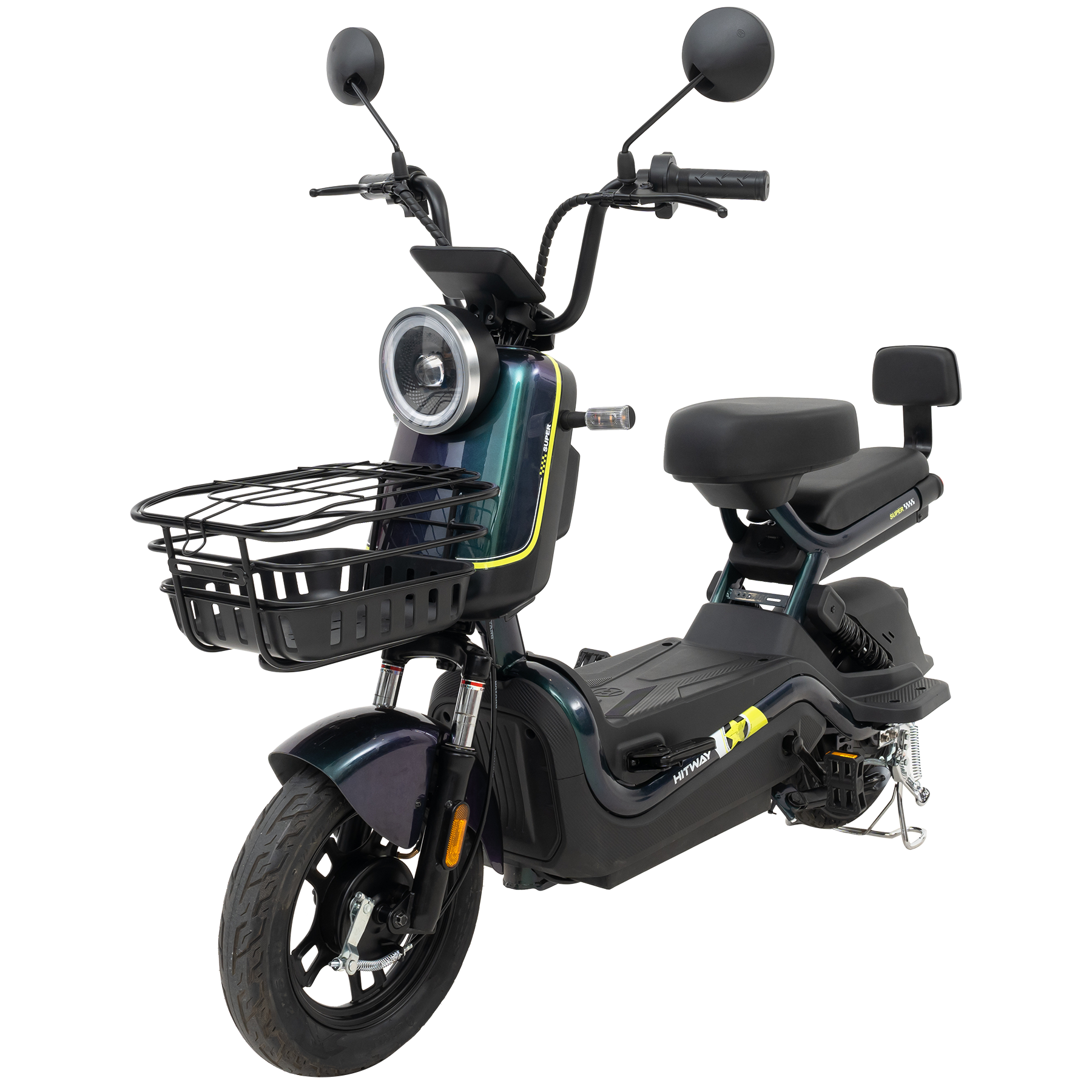 Motocicleta Eléctrica HITWAY, Tarjeta NFC Desbloquea Motocicleta Eléctrica, Vista Lateral