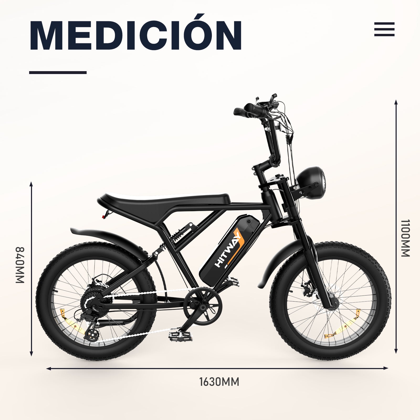 Tamaño de las Bicicletas Eléctricas