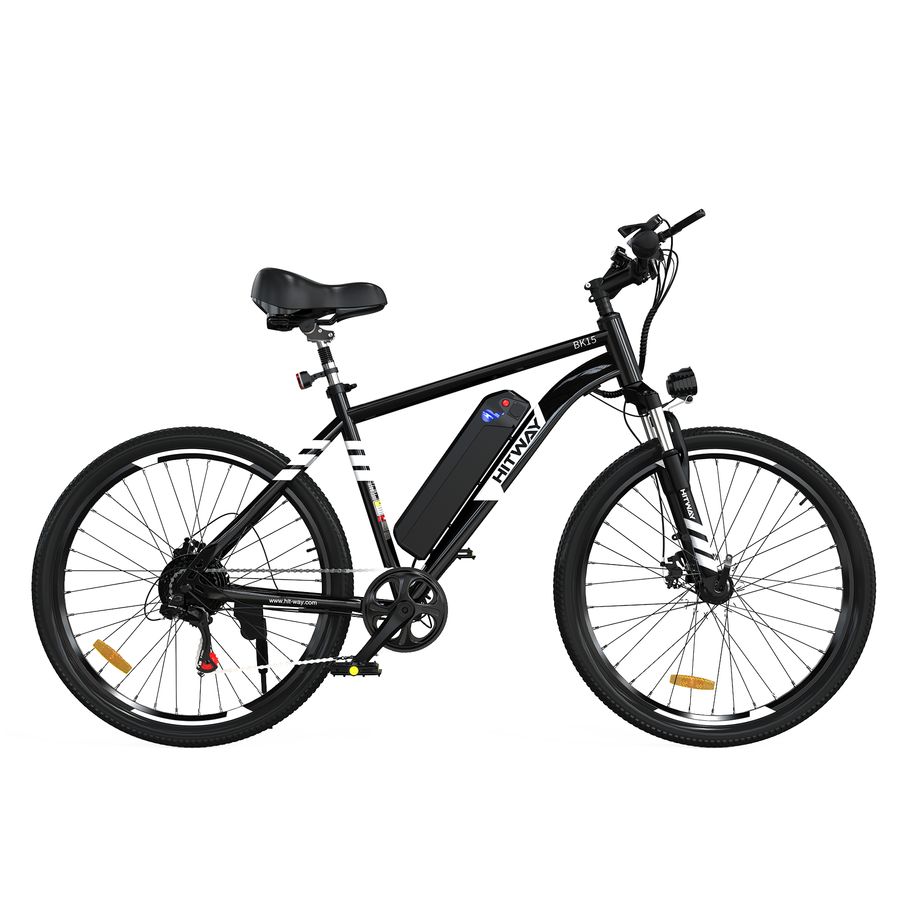 Bicicleta Eléctrica HITWAY, Bicicleta Eléctrica de Montaña, Vista Frontal